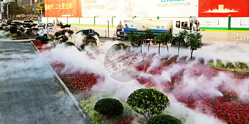 二七廣場(chǎng)綠化帶霧森造景項(xiàng)目