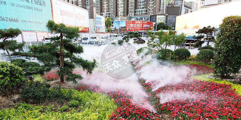 二七廣場(chǎng)綠化帶霧森造景項(xiàng)目