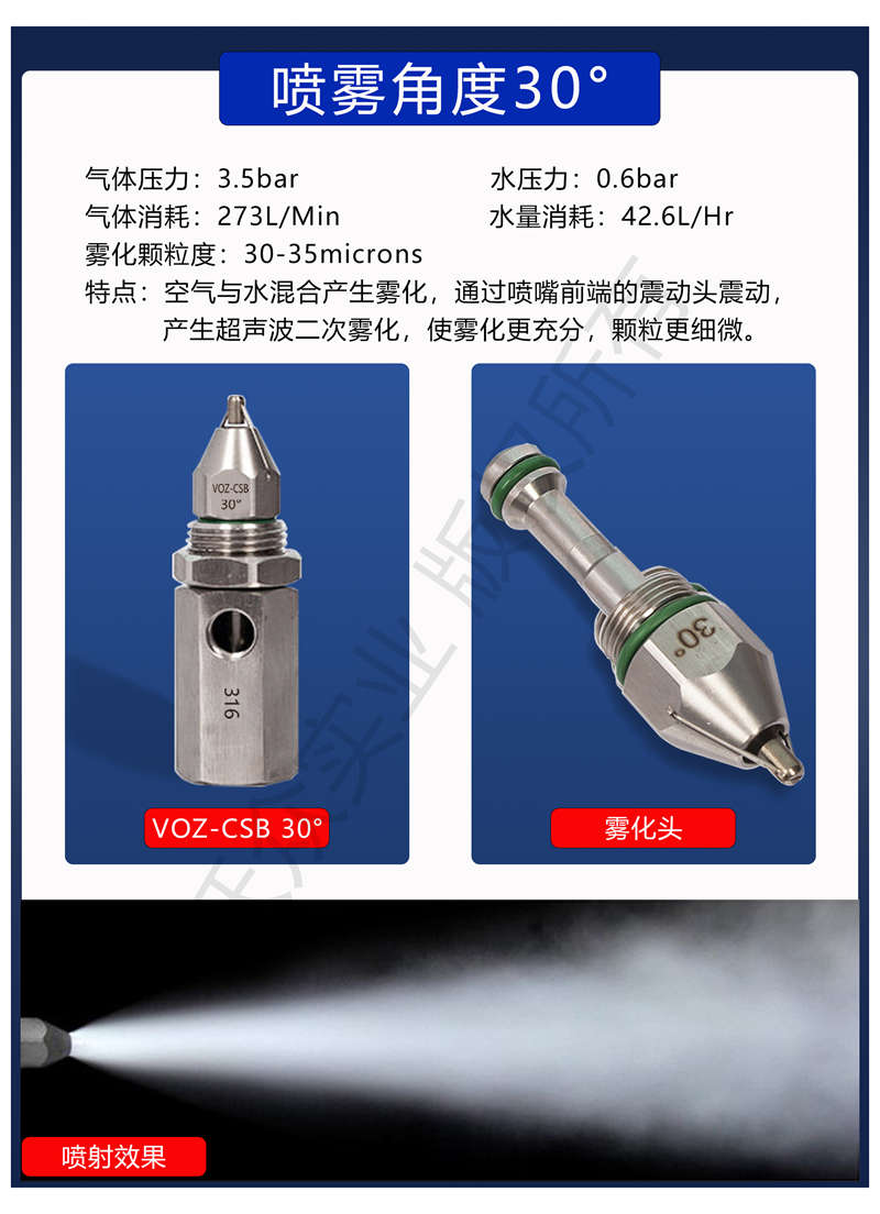 VOZ- AiLiPWW 萬(wàn)向節(jié)噴霧總成噴頭30度