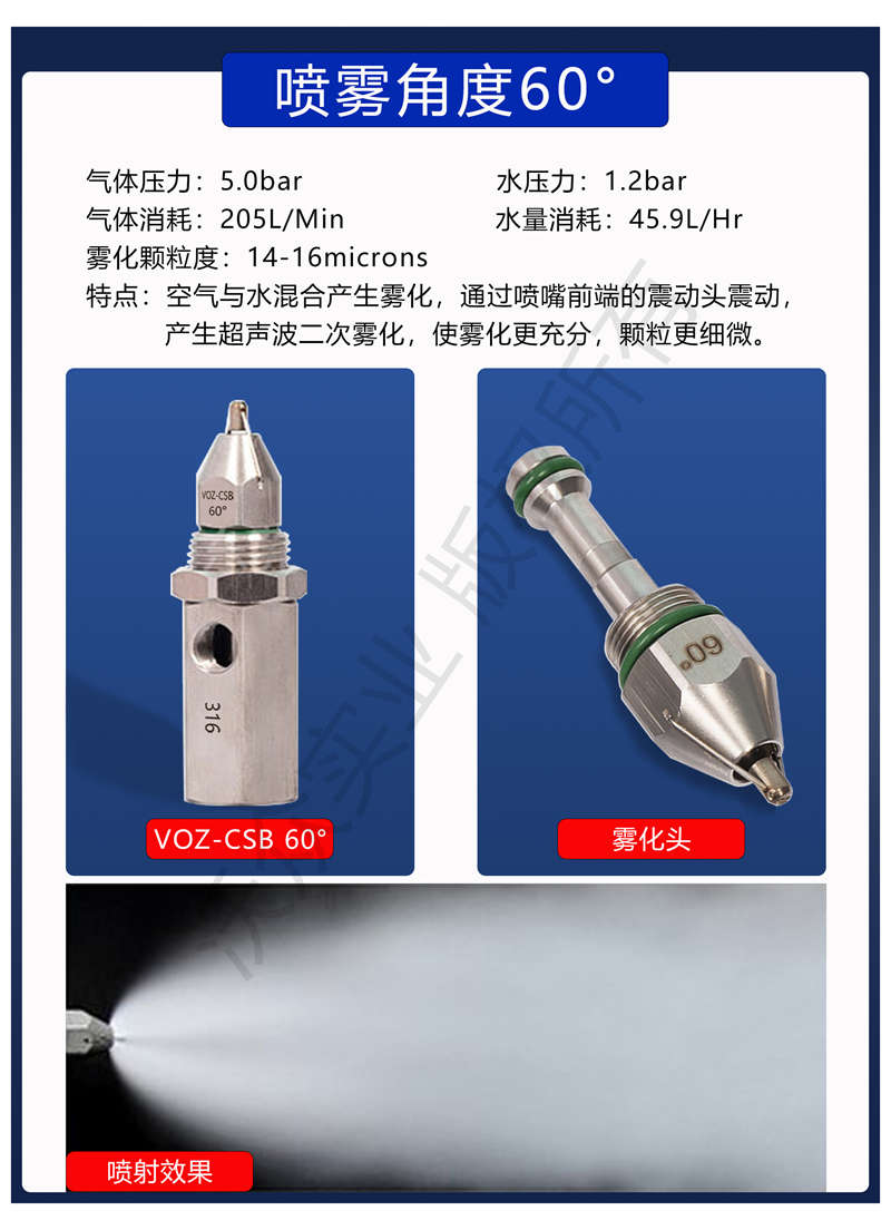VOZ- AiLiPWW 萬(wàn)向節(jié)噴霧總成噴頭60度